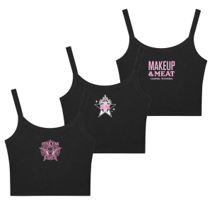 Black Cropped Tanks